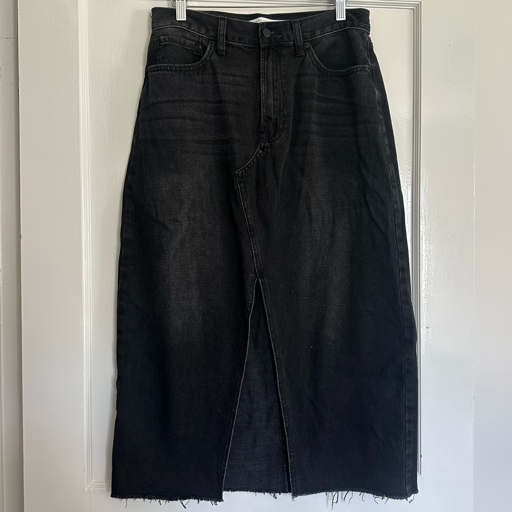 Altar’d State Black Denim Maxi Skirt